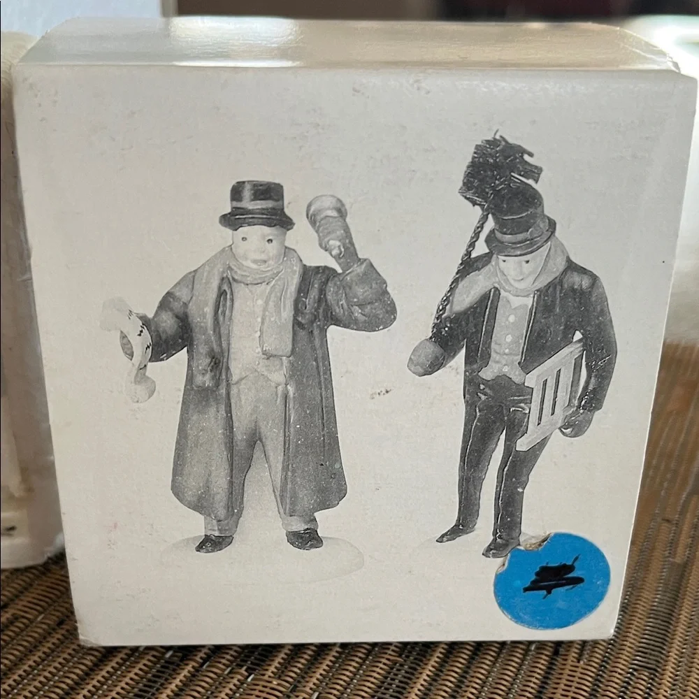 Department 56 town crier and chimney sweep